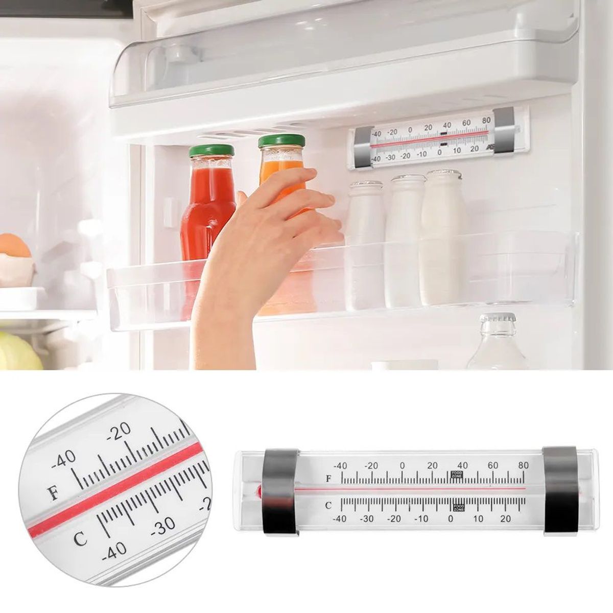 OEM - Termómetro De Plástico Para Refrigerador Congelador Nevera