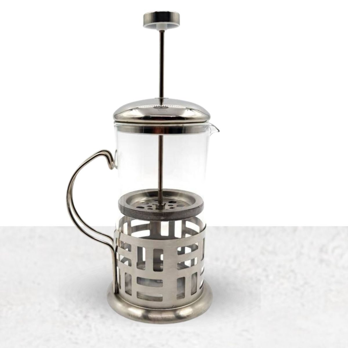 GENERICO - Cafetera de Prensa Francesa de Acero Inoxidable de 350 ML - Plata