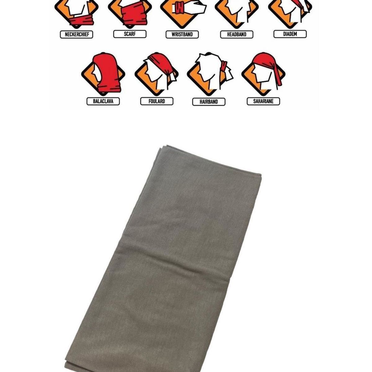 GENERICO - Mascara cortaviento bandana  moto ciclismo PLOMO