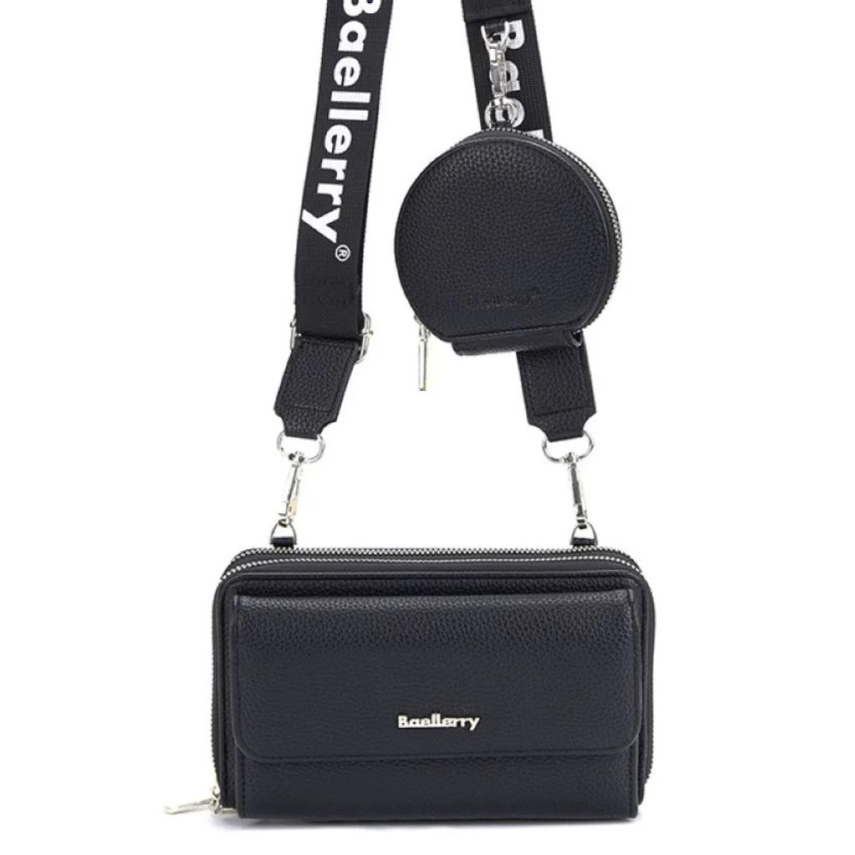 BAELLERRY - Cartera de Cuero Vegano (PU) para dama 1897 Diseño Moderno