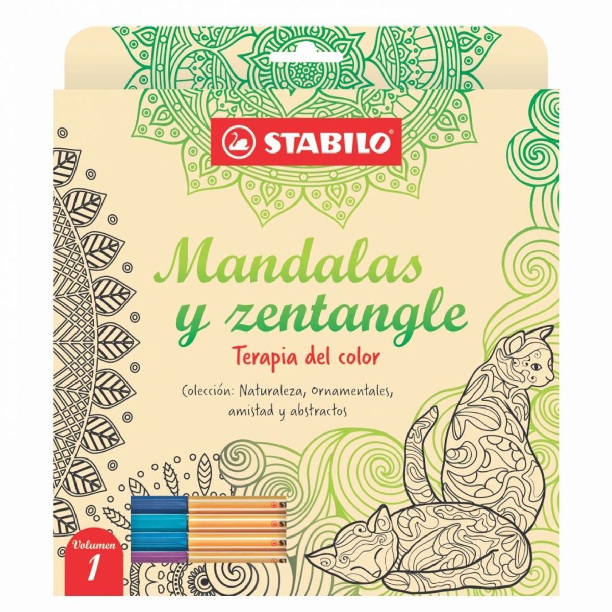 STABILO - Libro de Mandalas y Zentangle Volumen 1