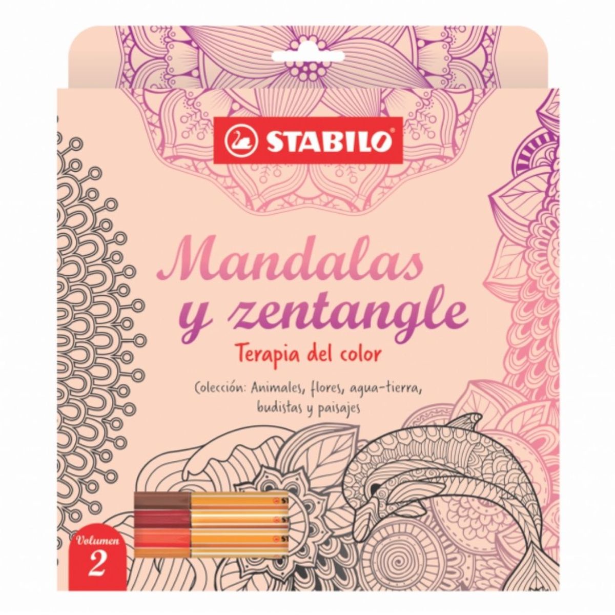 STABILO - Libro de Mandalas y Zentangle Volumen 2