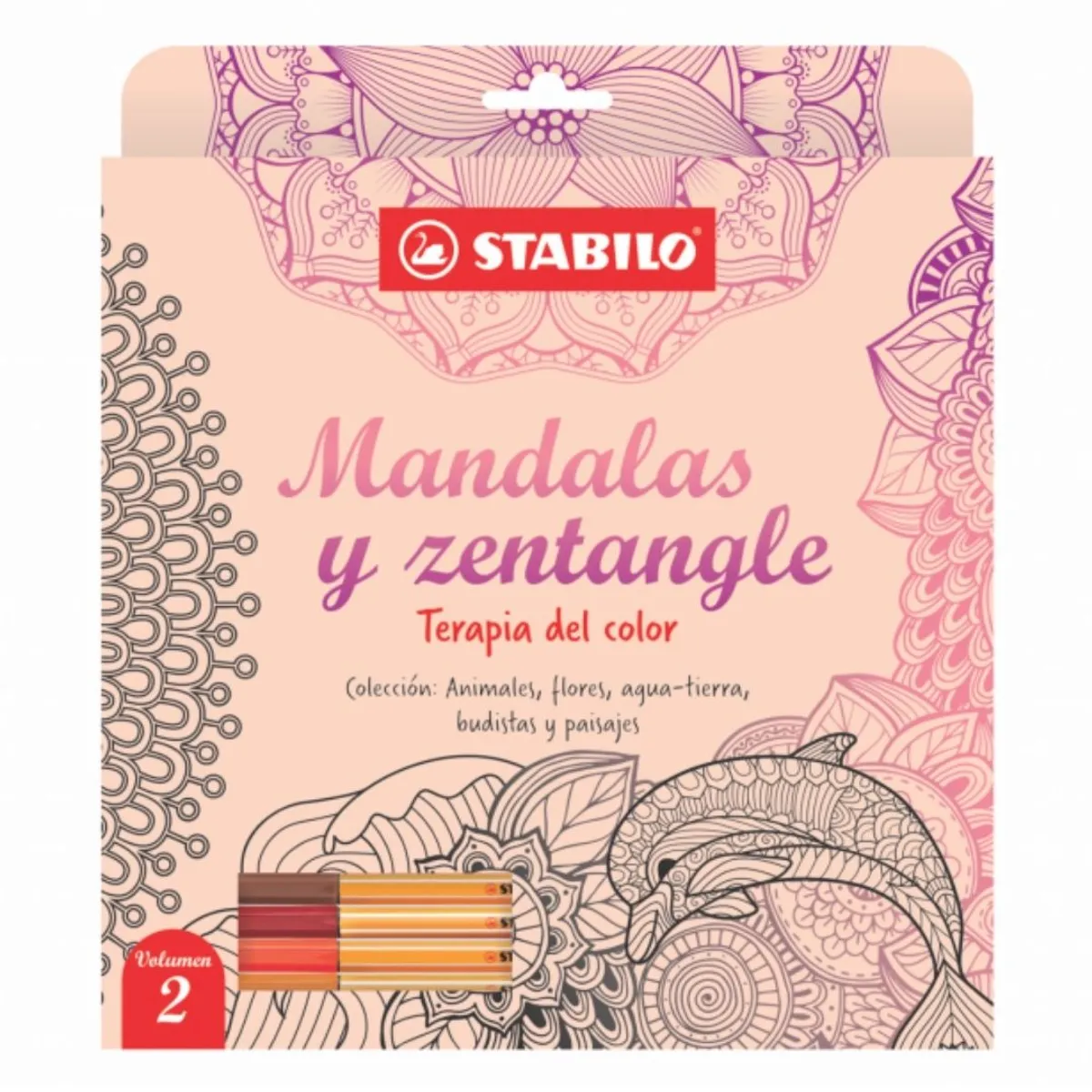 STABILO - Libro de Mandalas y Zentangle Volumen 2