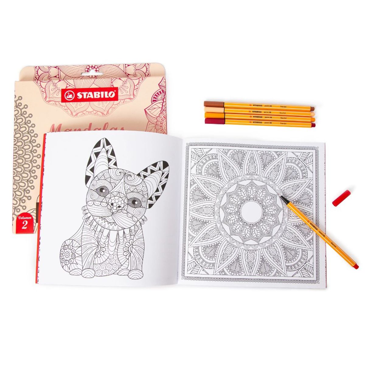 STABILO - Libro de Mandalas y Zentangle Volumen 2