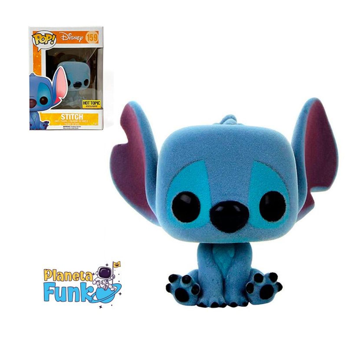 FUNKO - STITCH SITTING FLOCKED 159