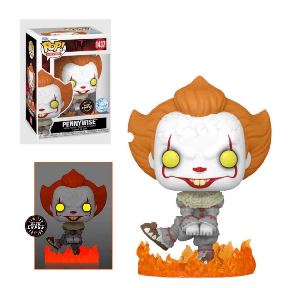FUNKO - Funko Pop Pennywise Dancing Glows Chase IT