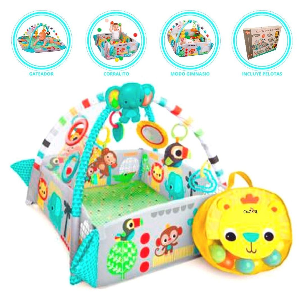 CUZKA - Gymnasio Centro de entretenimiento 3 en 1 ''GYMCO'' BOY