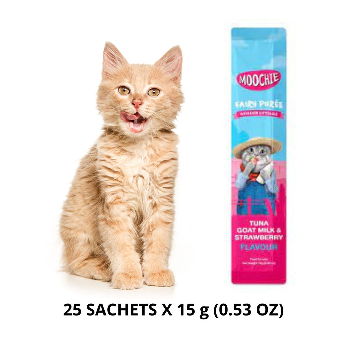 GENERICO - MOOCHIE SABOR A ATUN-LECHE DE CABRA Y FRESA.
