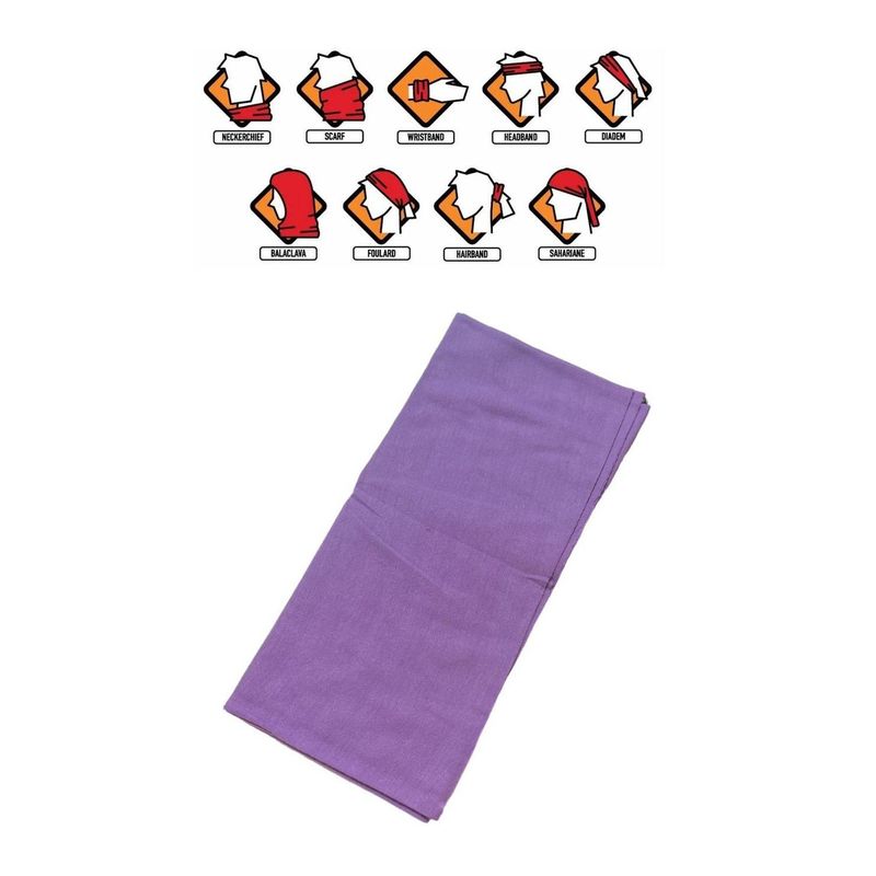 GENERICO - Mascara cortaviento bandana  moto ciclismo MORADO