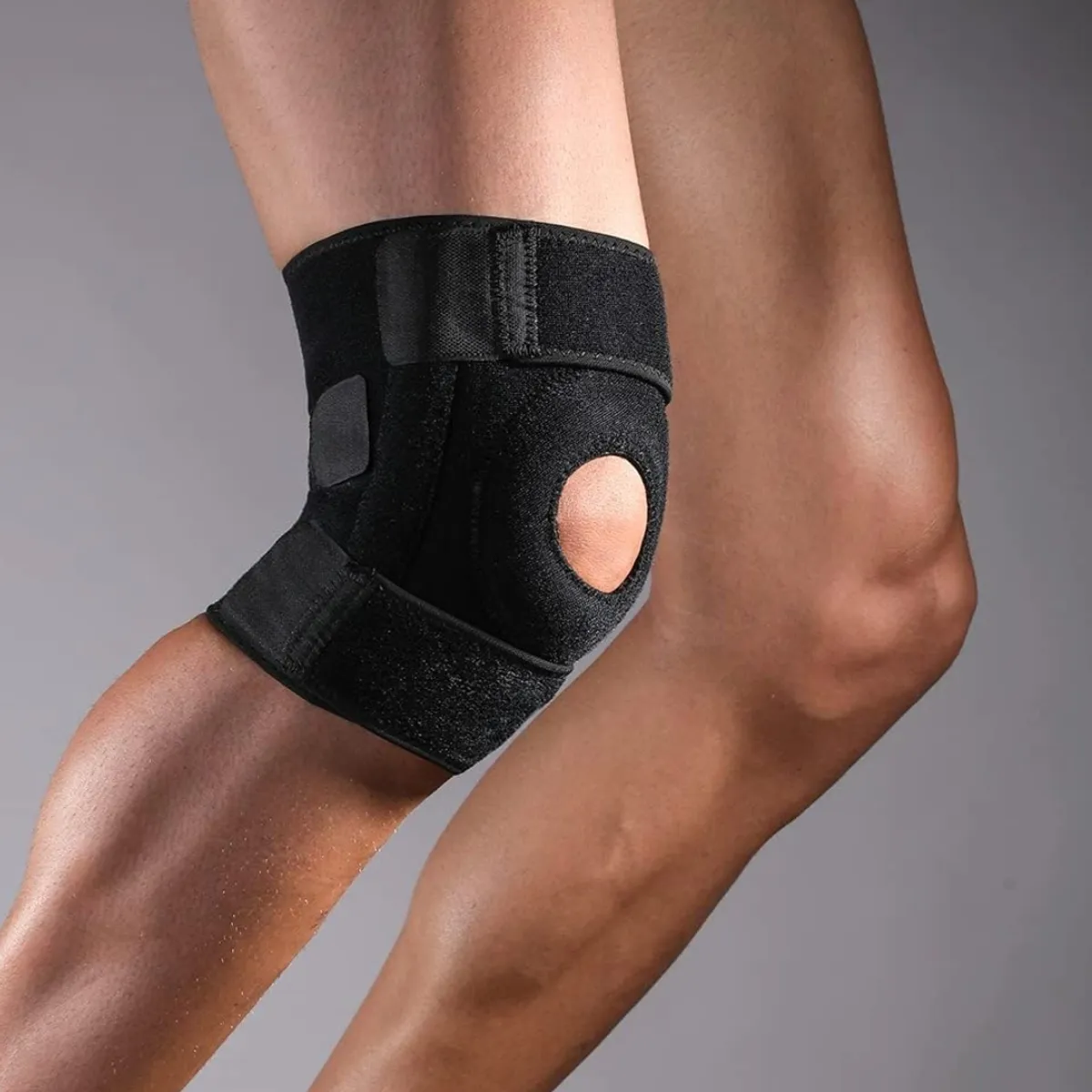 GENERICO - Rodillera Deportiva para Compresion Ajustable con 3 Velcros