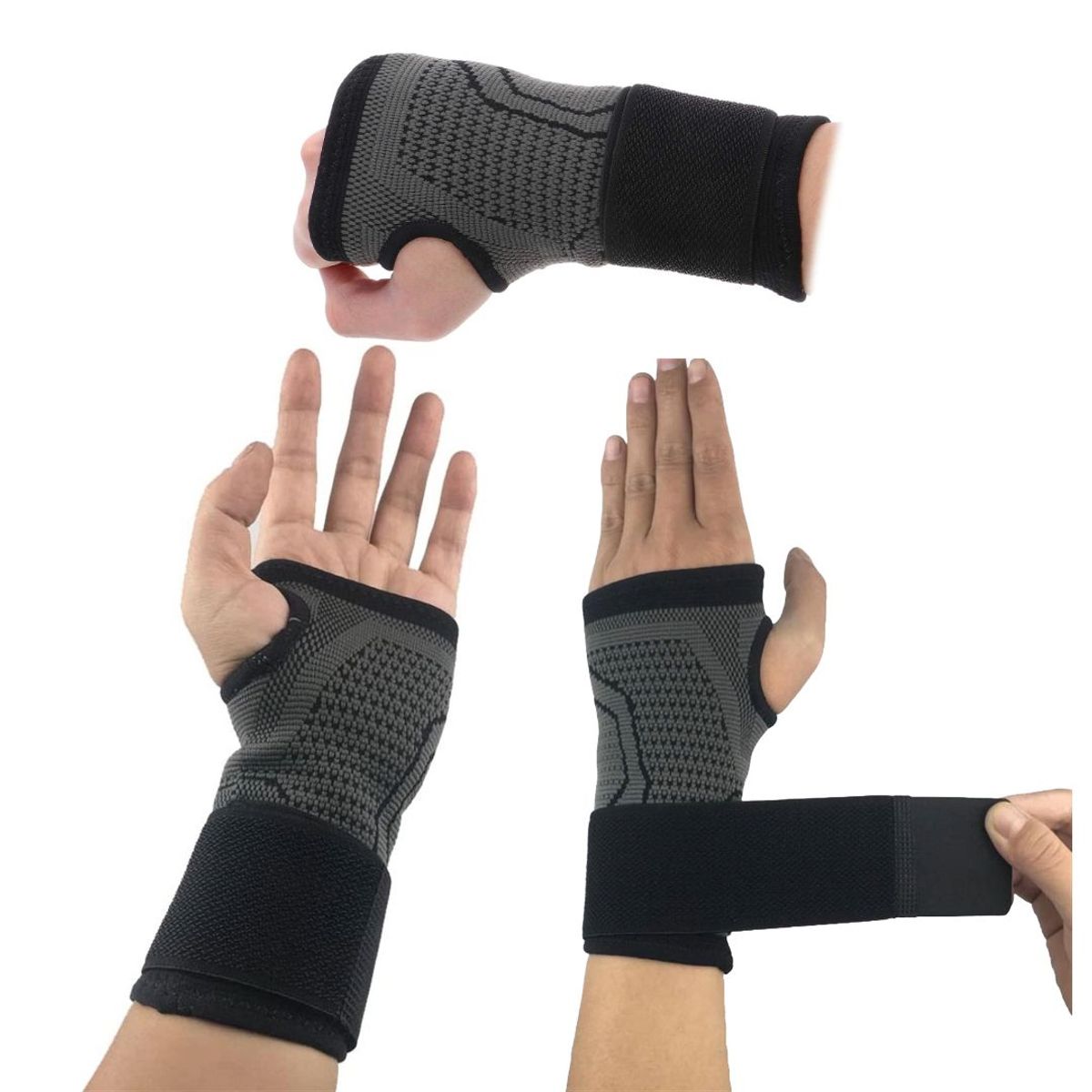 GENERICO - Muñequera Elástica para Entrenamiento Compresión Protección de Muñeca