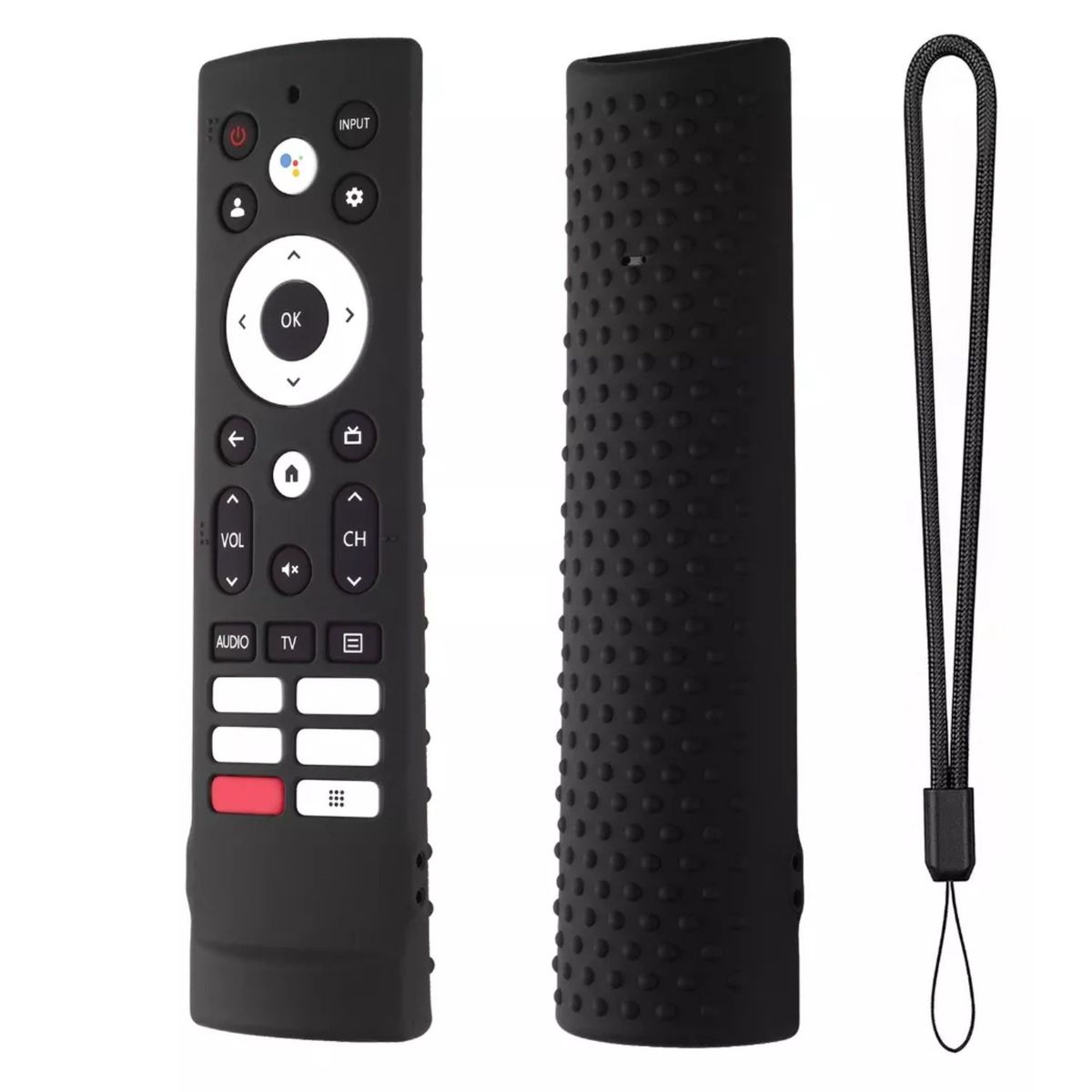 UNIVERSAL - Control Remoto Para Hisense Smart Tv 2022 + Funda Negra