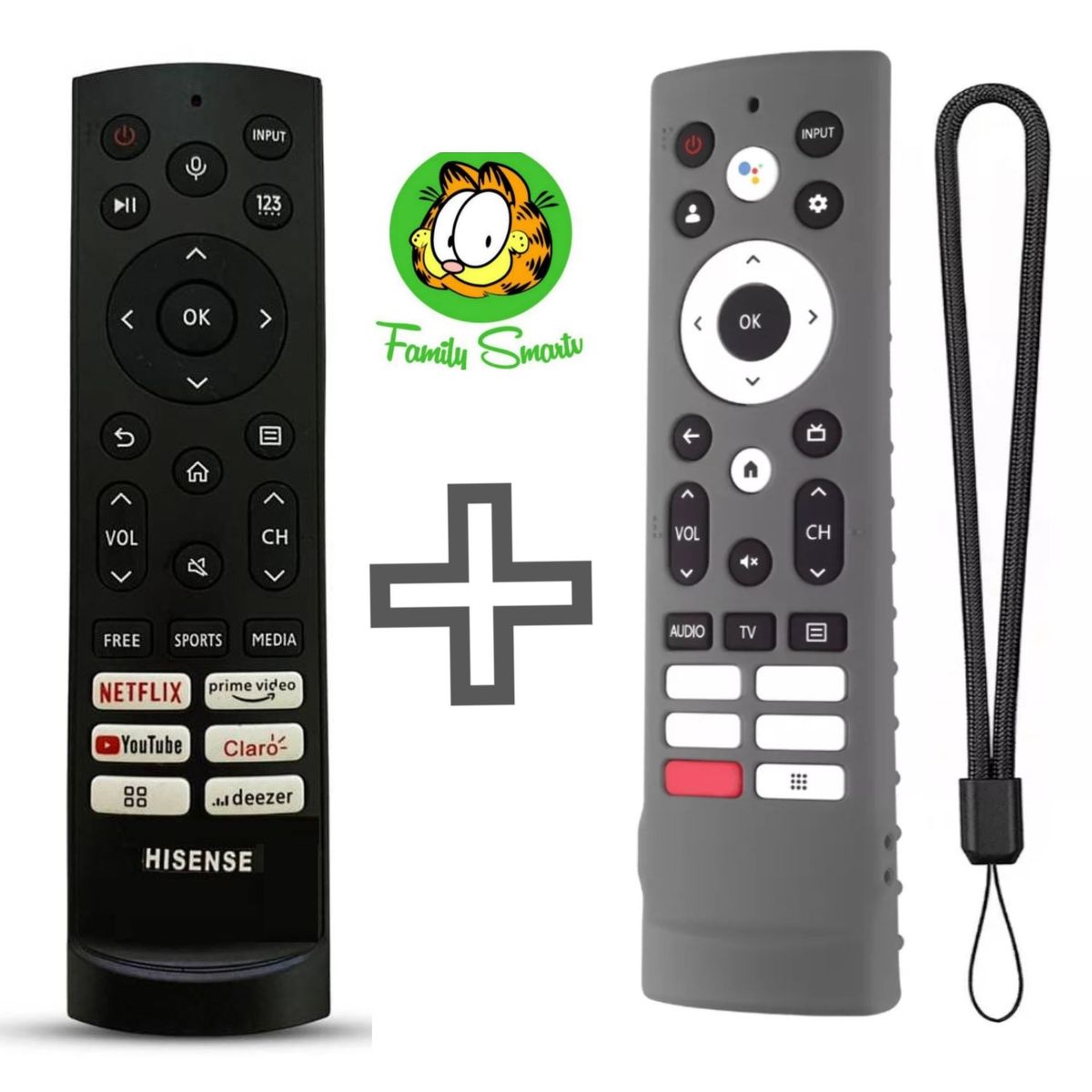 UNIVERSAL - Control Remoto Para Hisense Smart Tv 2022 + Funda Plomo
