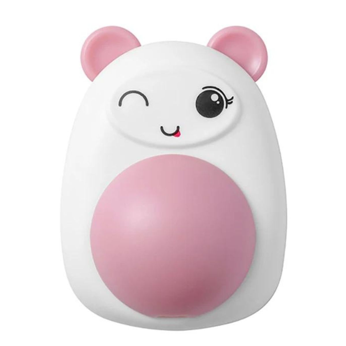 GENERICO - JUGUETE CATNIP BALL CON TAPA OSO ROSADO.