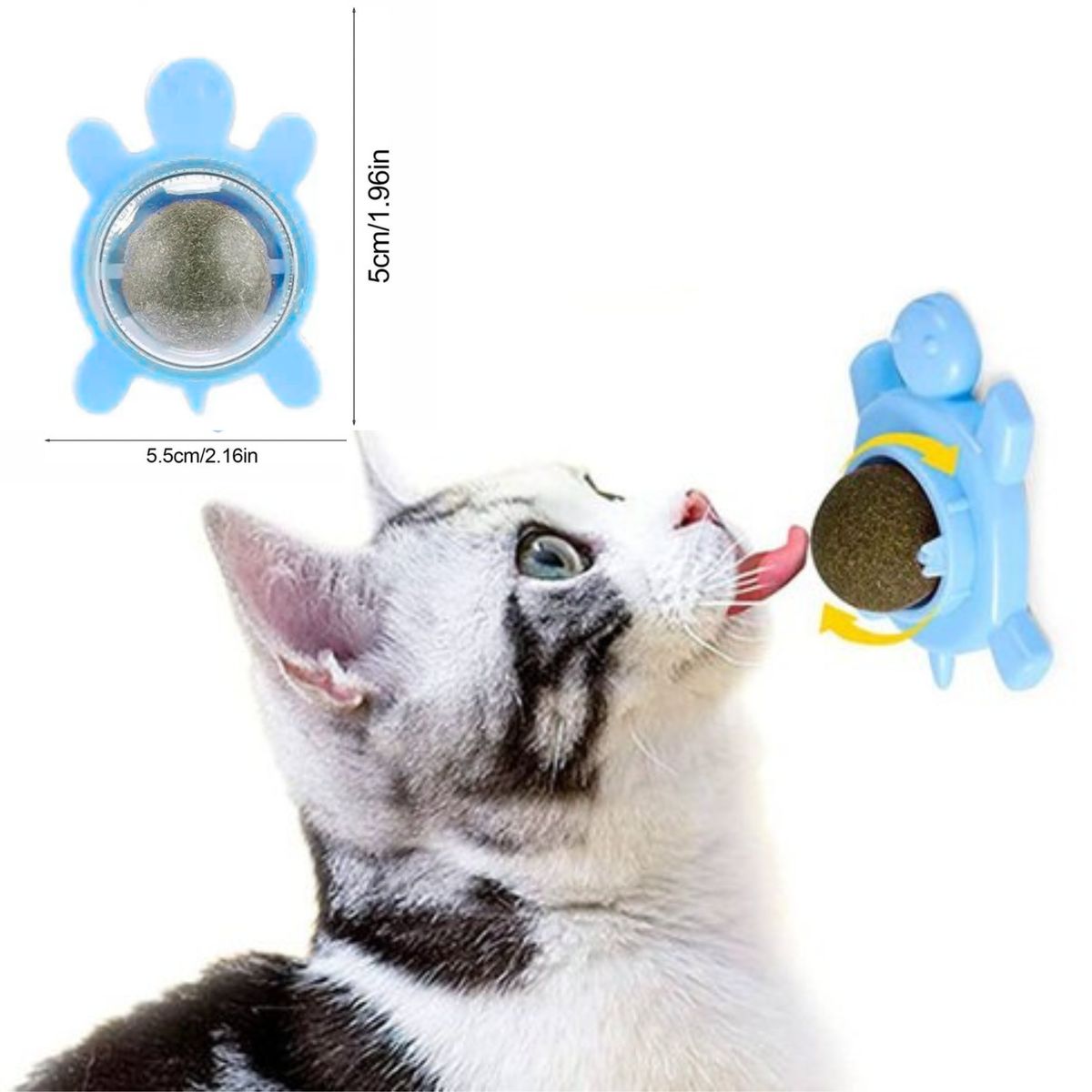 GENERICO - JUGUETE CATNIP TORTUGA CELESTE