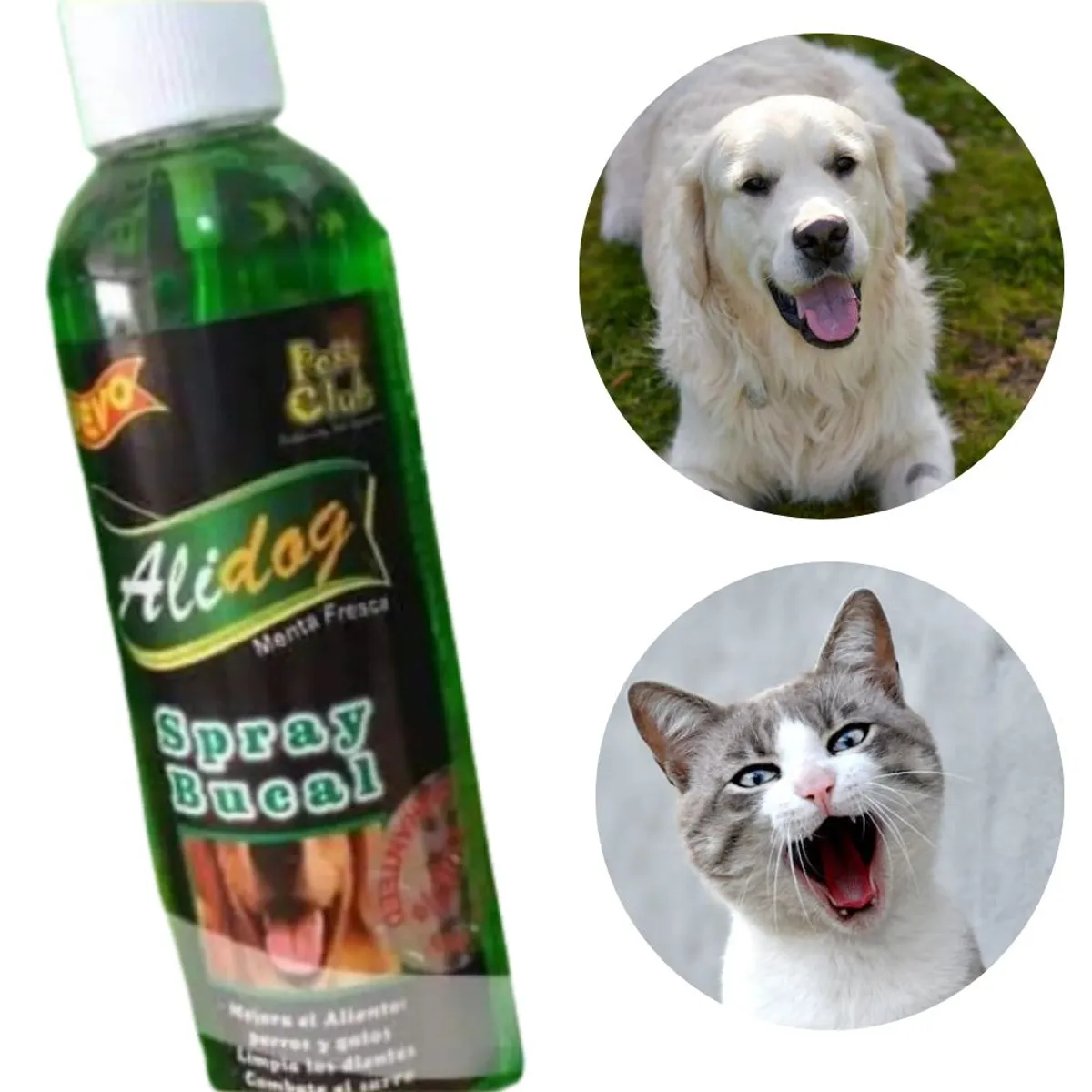 GENERICO - ALIDOG SPRAY BUCAL PARA MASCOTAS PERROS Y GATOS