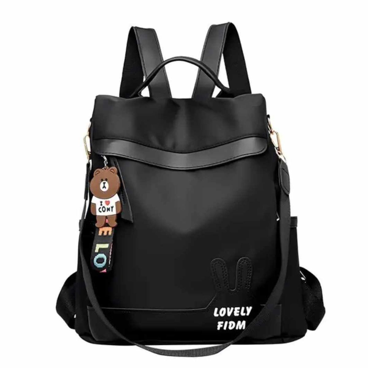 GENERICO - Mochila Mujer Dama Lovely Antirobo Bolso tipo Coreana con Llavero