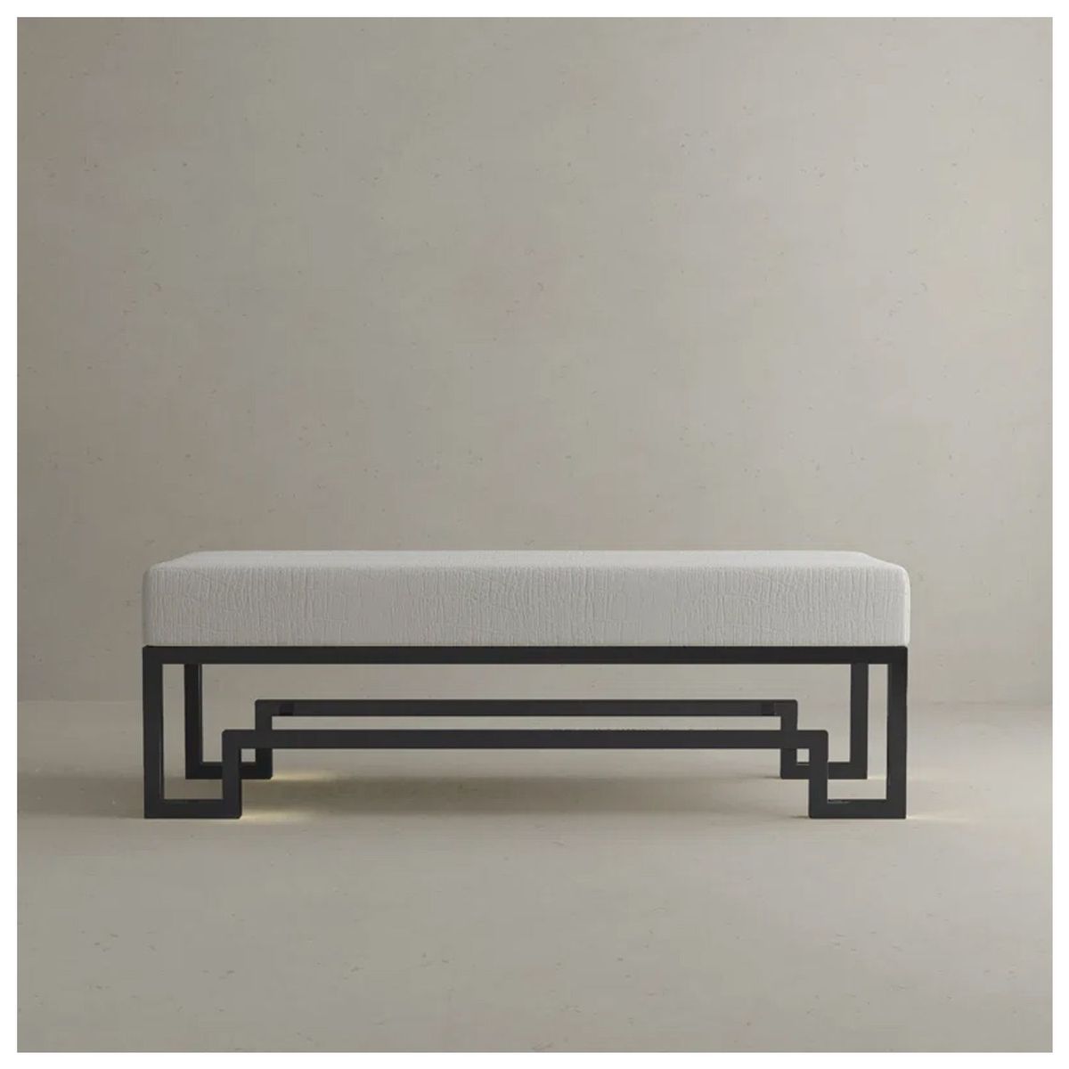 VENTITAS HOME - Banqueta Contemporánea Mila Ventitas Home Blanco