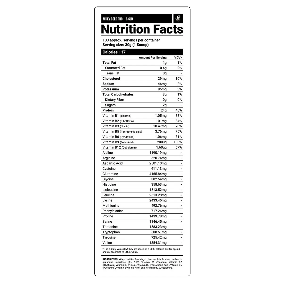 LEVEL PRO - Proteína Whey Gold Pro 6.6 lbs - Rich Chocolate + Obsequios