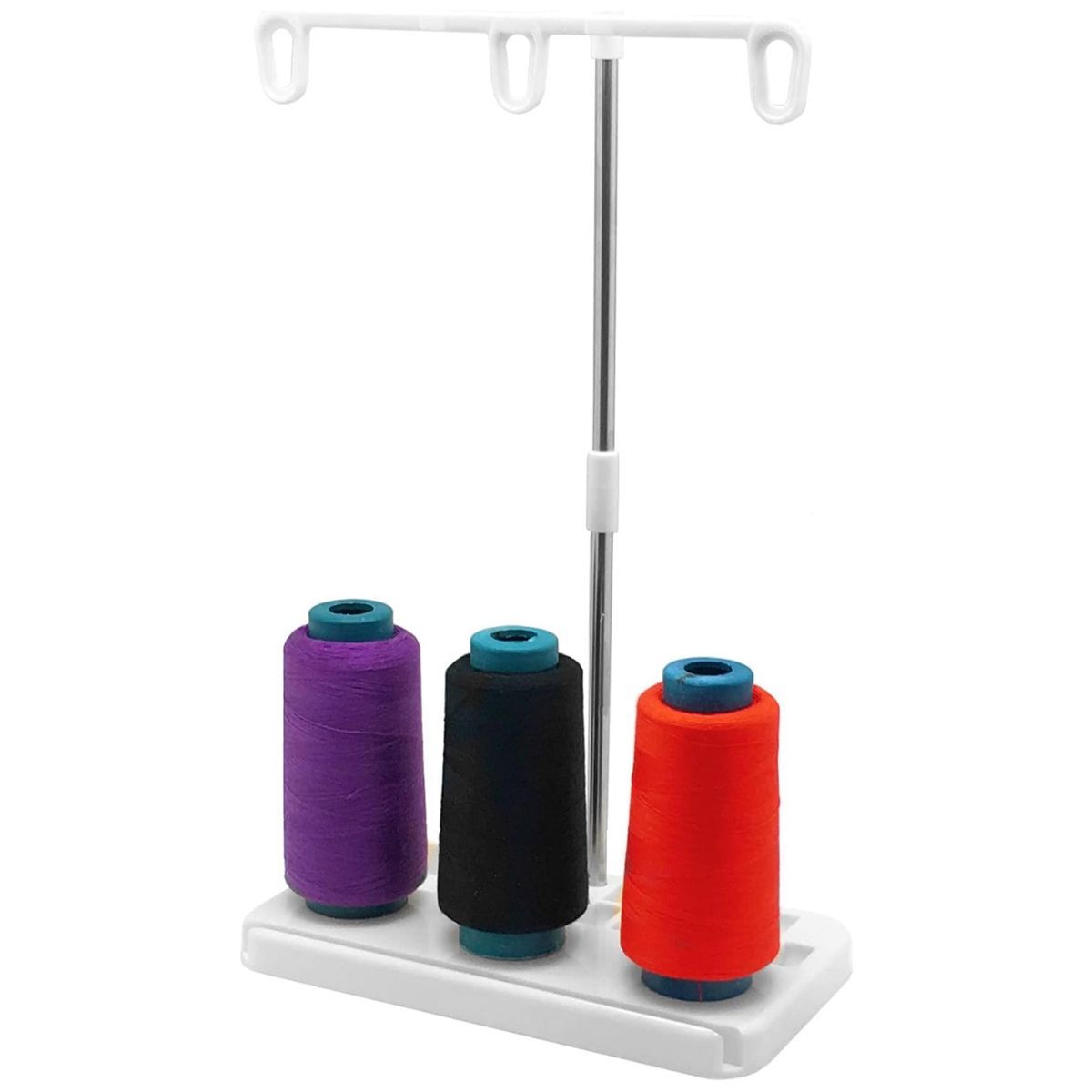 GENERICO - Soporte de Hilo 3 Carretes para Máquinas de Coser Domésticas