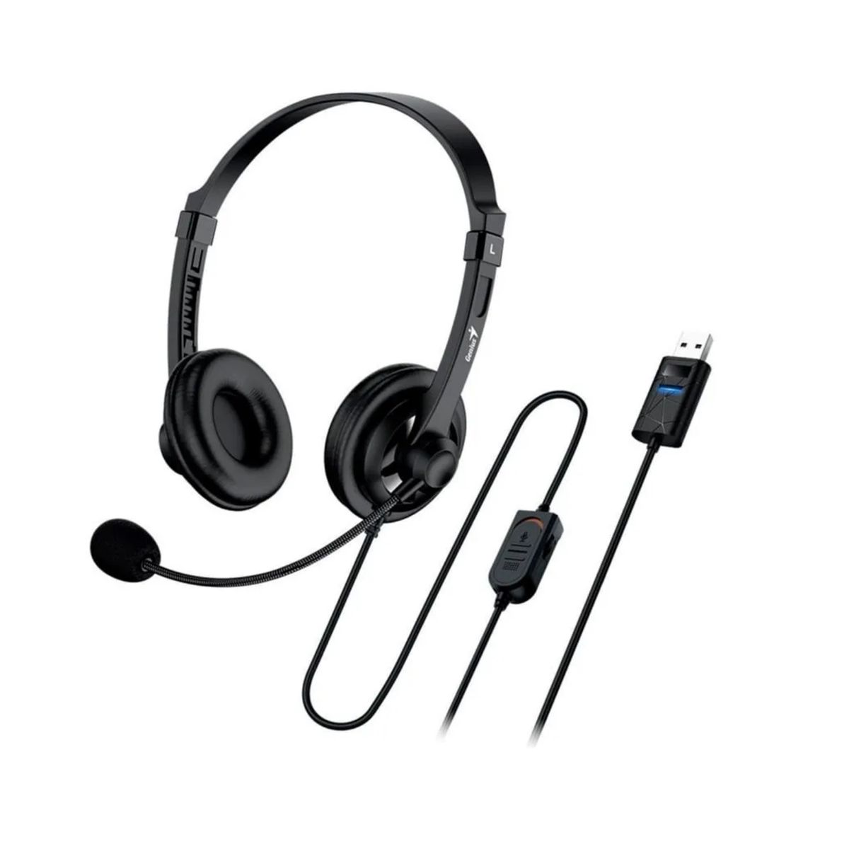 GENIUS - AUDIFONO con MICROF GENIUS HS-230U USB BLACK 31710021400