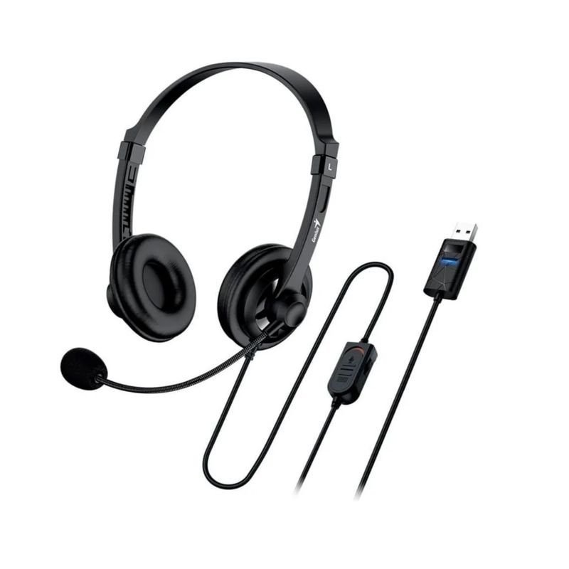 GENIUS - AUDIFONO con MICROF GENIUS HS-230U USB BLACK 31710021400