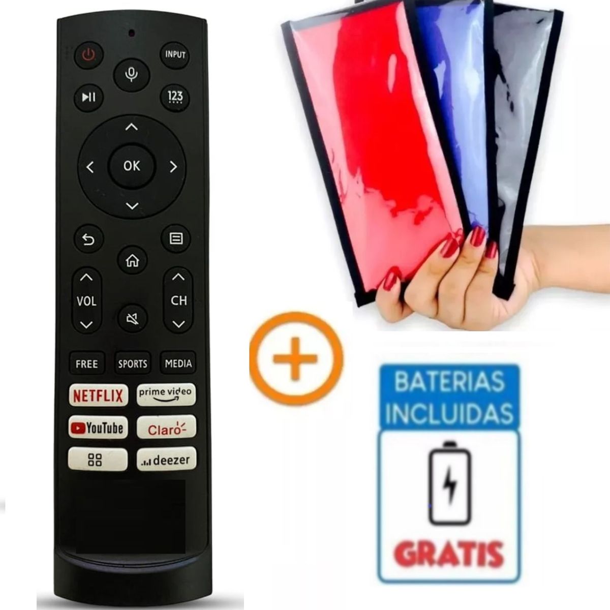 UNIVERSAL - Control Remoto Para Hisense Smart Tv 2022 + Pilas
