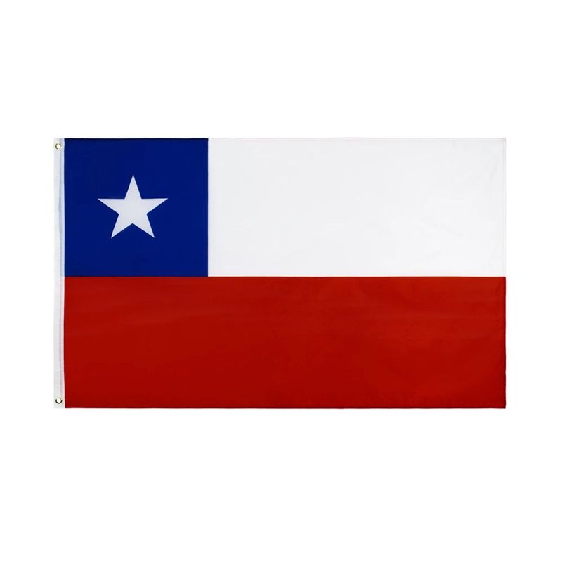 GENERICO - Bandera De Chile 60 Cm X 90cm calidad A1