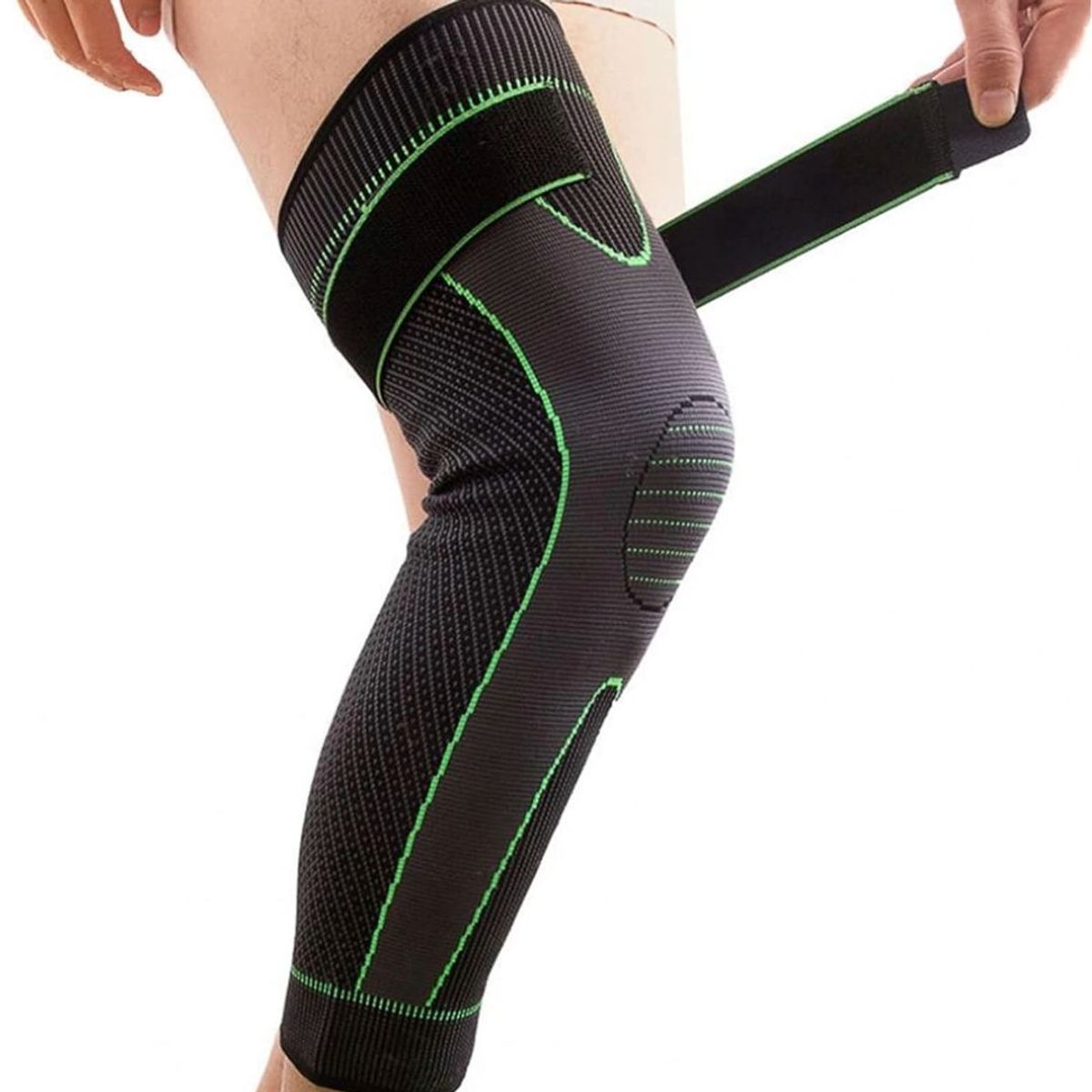 GENERICO - Rodillera Larga Elástica y Ajustable de Compresión para Deporte