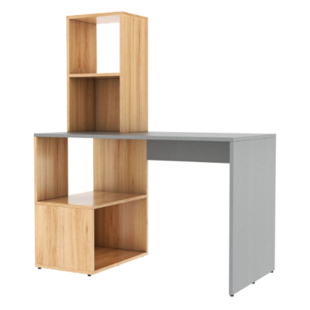 GENERICO - Escritorio Shelves Ruta81 - Sahara y Grafito