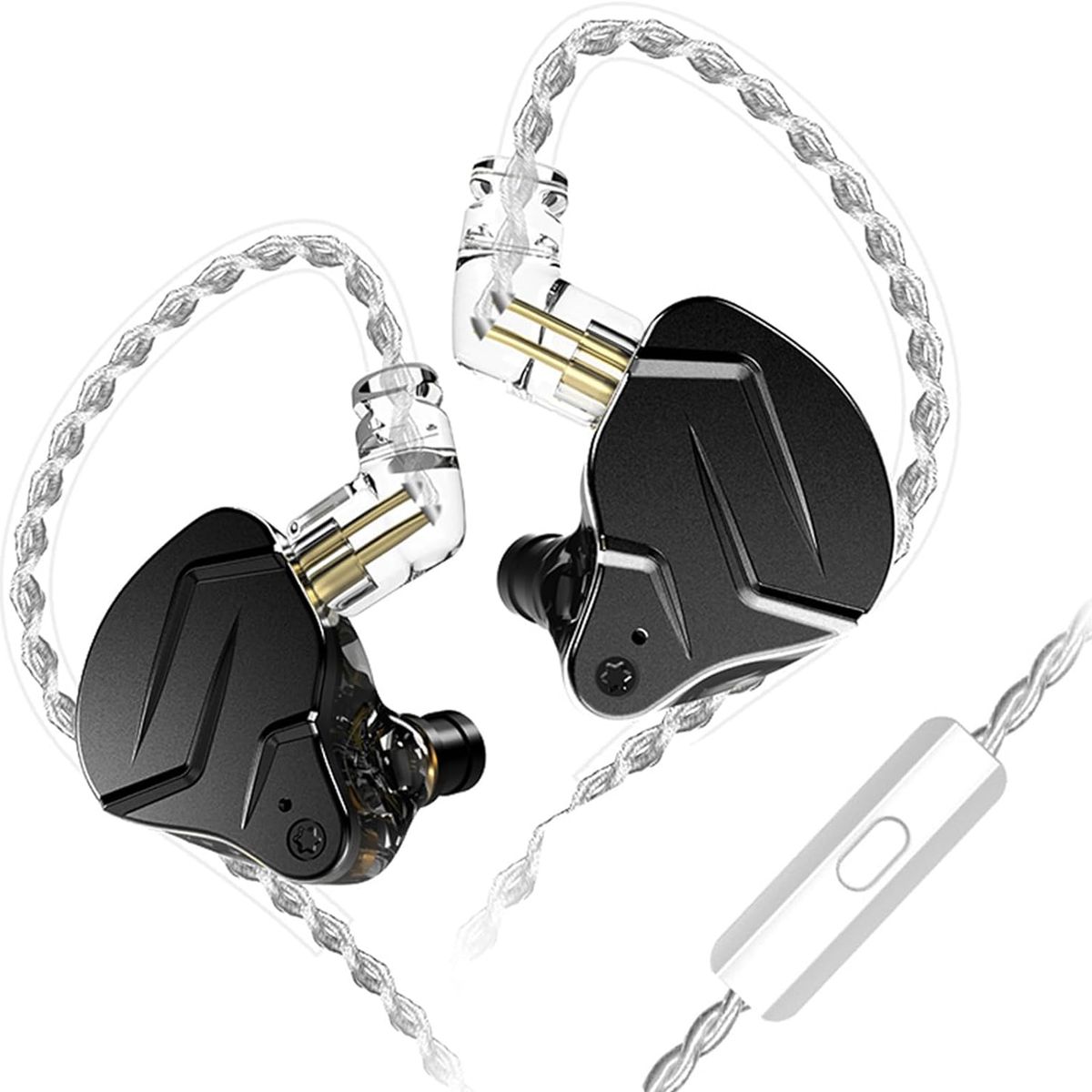KZ - Auriculares Kz Zsn Pro X Dual Magnetic HiFi con Mic - Negro