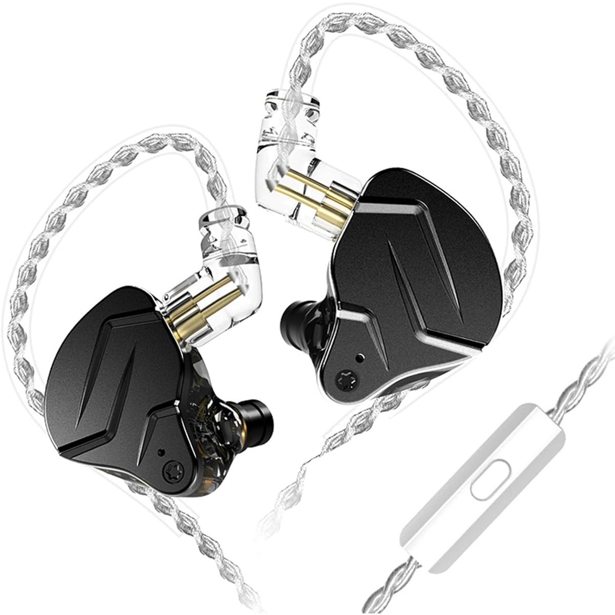 KZ - Auriculares Kz Zsn Pro X Dual Magnetic HiFi con Mic - Negro