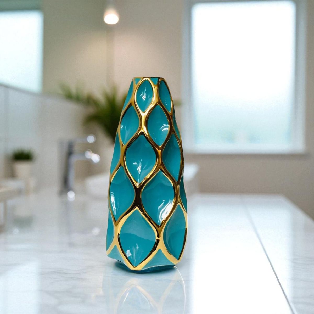 CONCEPT - Florero Azul Turquesa