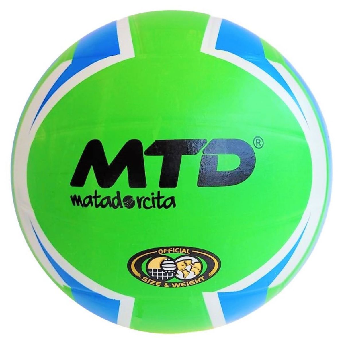 MTD - PELOTA PARA VÓLEY TALLA N.º 5 GOMA LISA MTD VERDE CELESTE