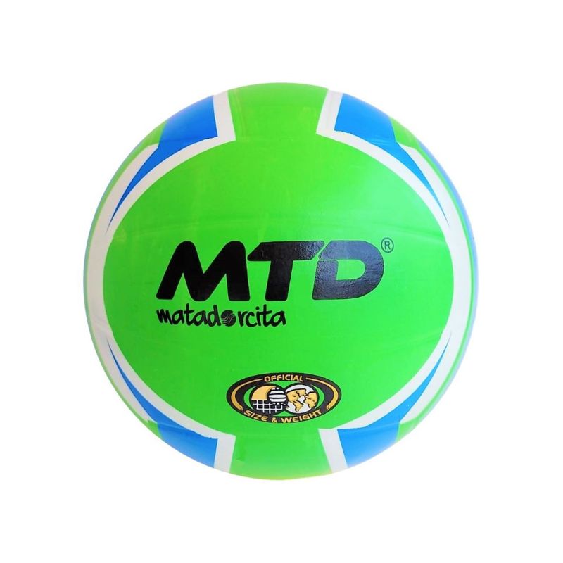 MTD - PELOTA PARA VÓLEY TALLA N.º 5 GOMA LISA MTD VERDE CELESTE