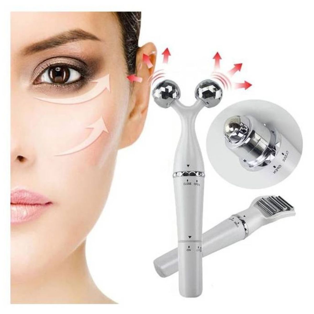 GENERICO - Masajeador Eléctrico 3D Elimina Papada Anti-Arrugas y Reduce Ojeras