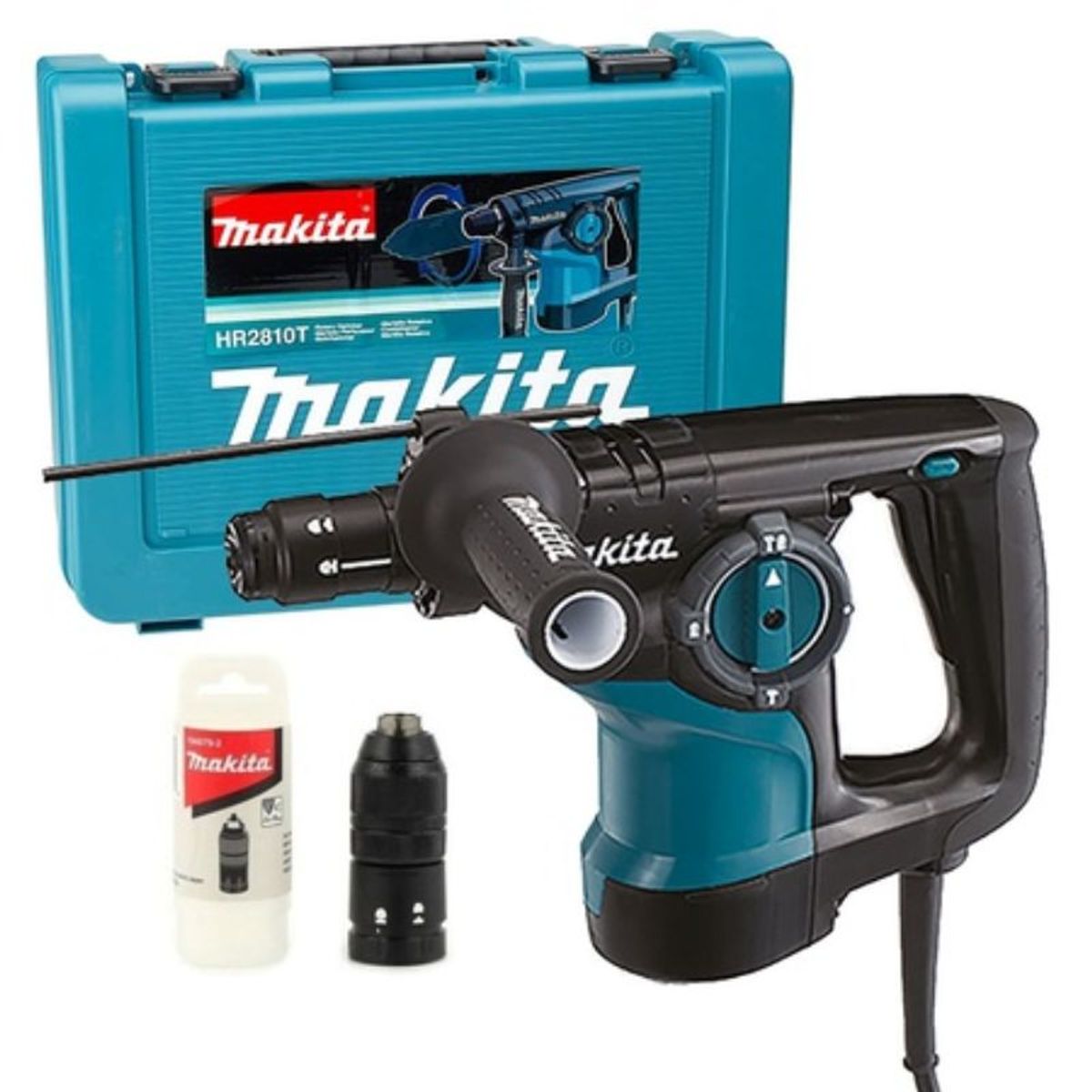 MAKITA - Rotomartillo SDS-PLUS 800W 3.2 Kg + Chuck Makita HR2810T