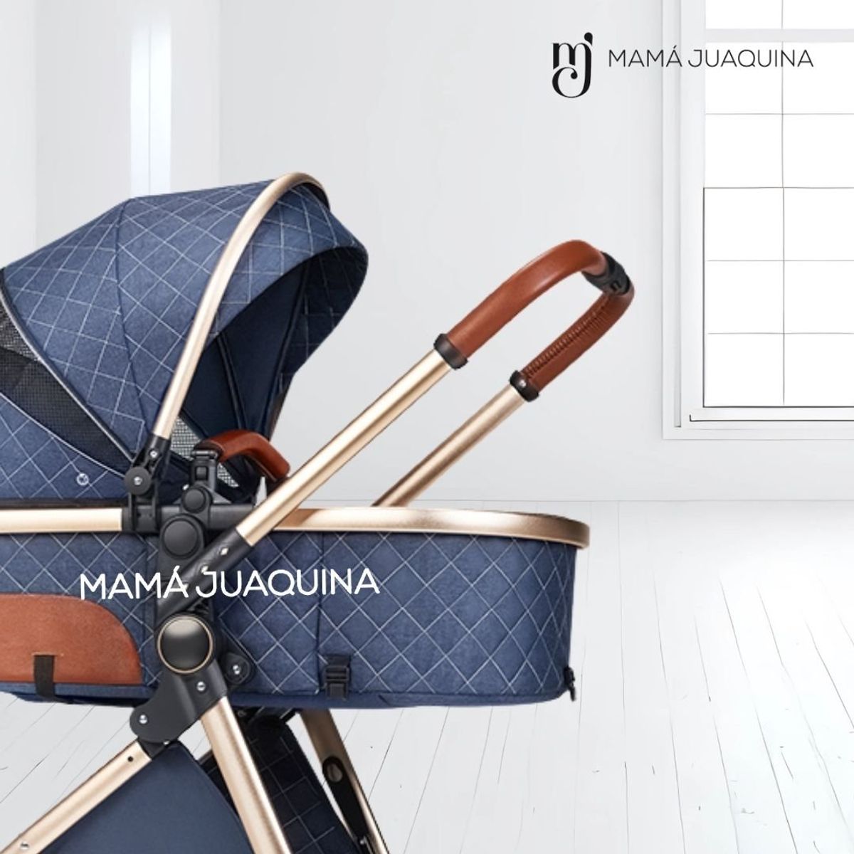 DOLCEZZA - Coche Travel System «SIENA» y Mochila Pañalera Blue