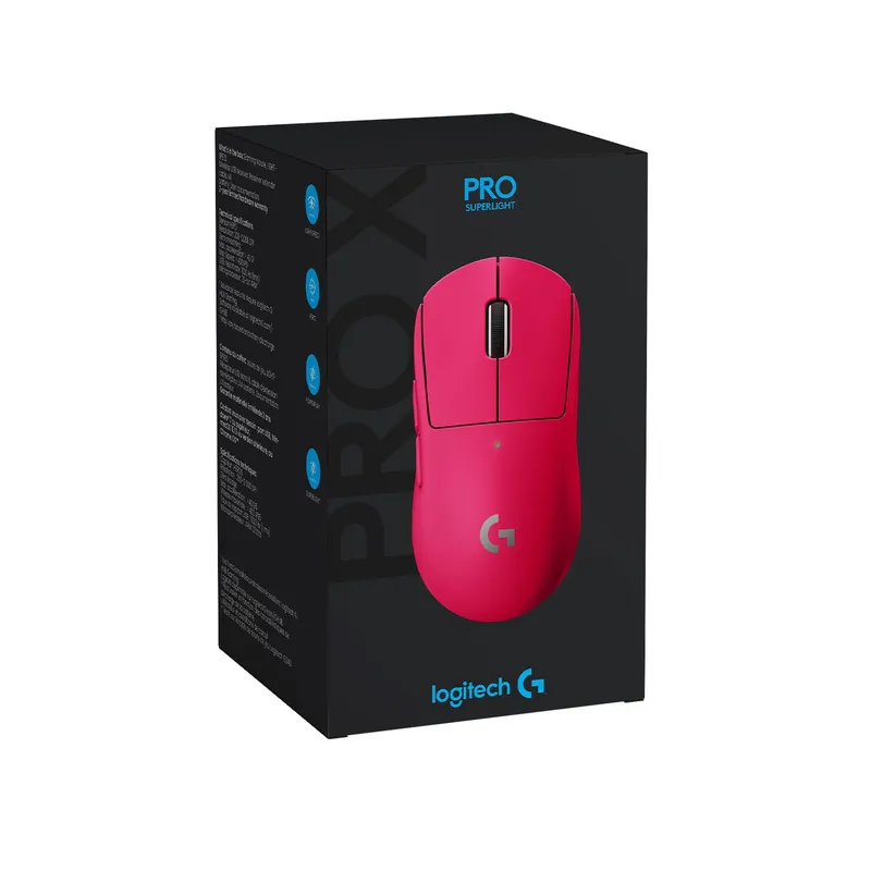LOGITECH - Mouse Gamer Logitech G Pro X Superlight Wireless Hero 25K Magenta