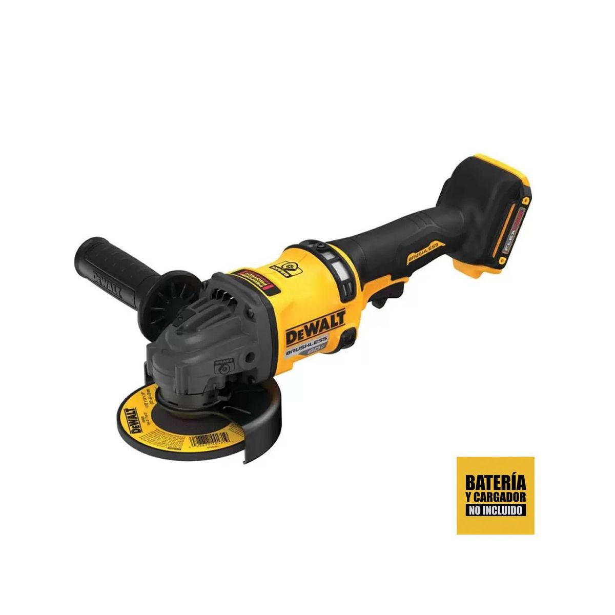 DEWALT - Amoladora Angular 4 1/2" 60V XR Baterool Dewalt DCG418B-B2