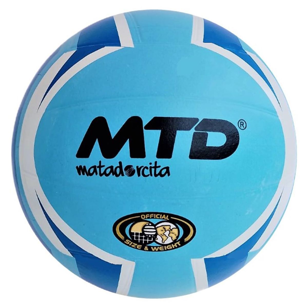 MTD - PELOTA PARA VÓLEY TALLA N.º 5 GOMA LISA MTD CELESTE  AZUL