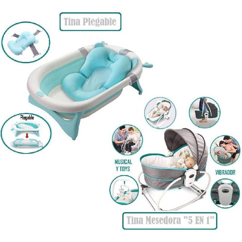 IDEAL - Mesedora Multifuncional 5 en 1 mas tina plegable