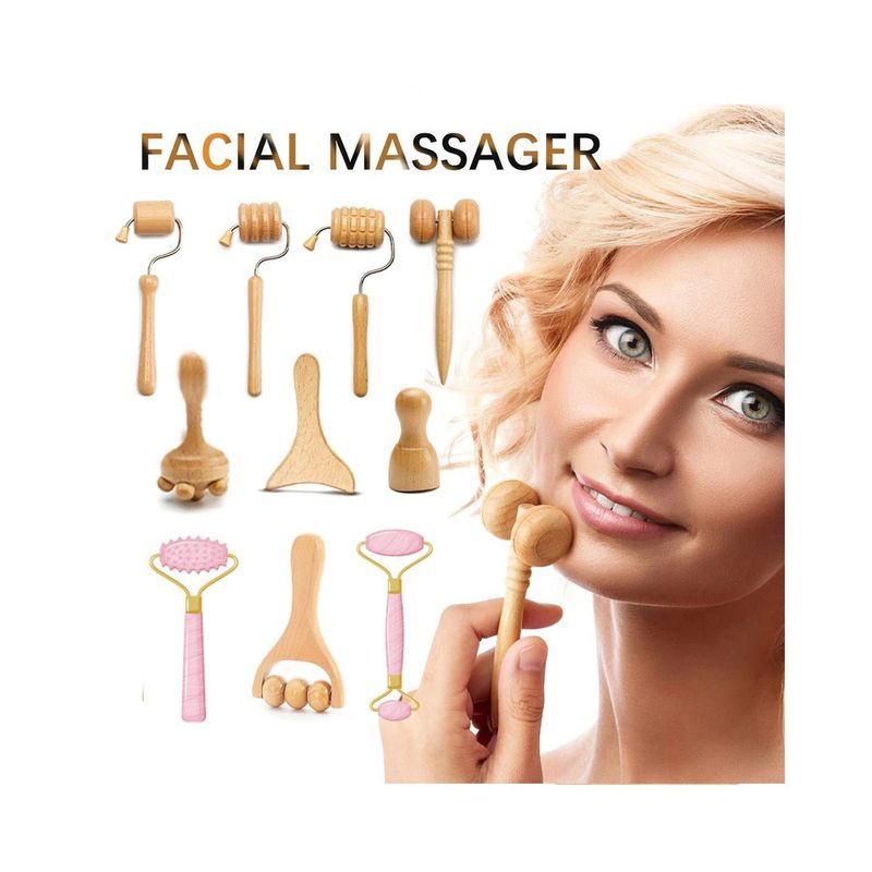 GENERICO - Set 10 MiniMasajeadores Faciales Moldeadores de Rostro