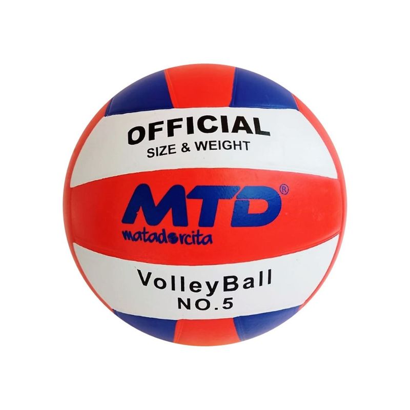 MTD - PELOTA DE VÓLEY MTD GOMA LISA TAMAÑO 5 MÁS AGUJA Y MALLA