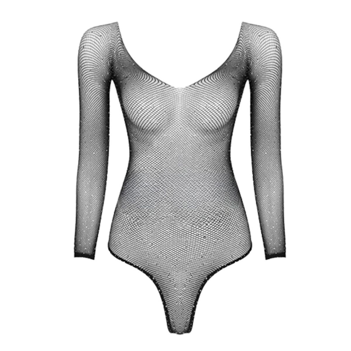 GENERICO - Body  Millet Malla Transparente con brillos