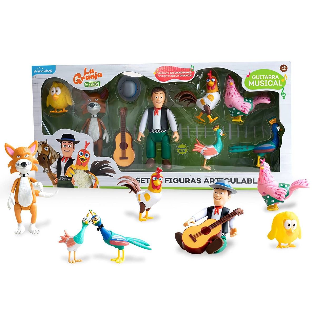 LA GRANJA DE ZENON - Set de Figuras Articulables La Granja de Zenón