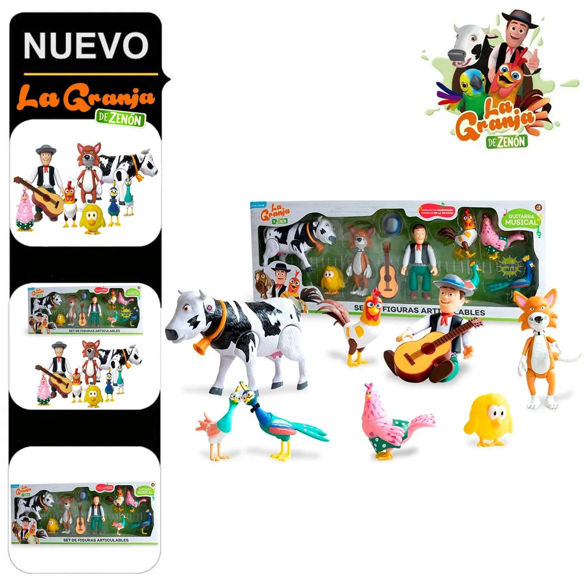LA GRANJA DE ZENON - Set de Figuras Articulables La Granja de Zenón