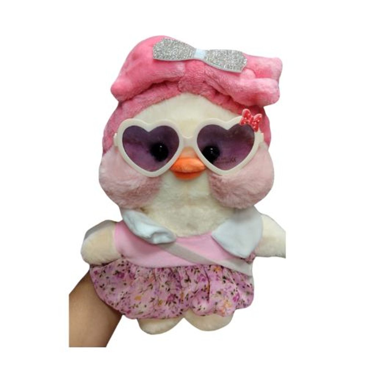 ROSA - Peluche Kawaii de Patito Lalafanfan  TUTU ROSADO