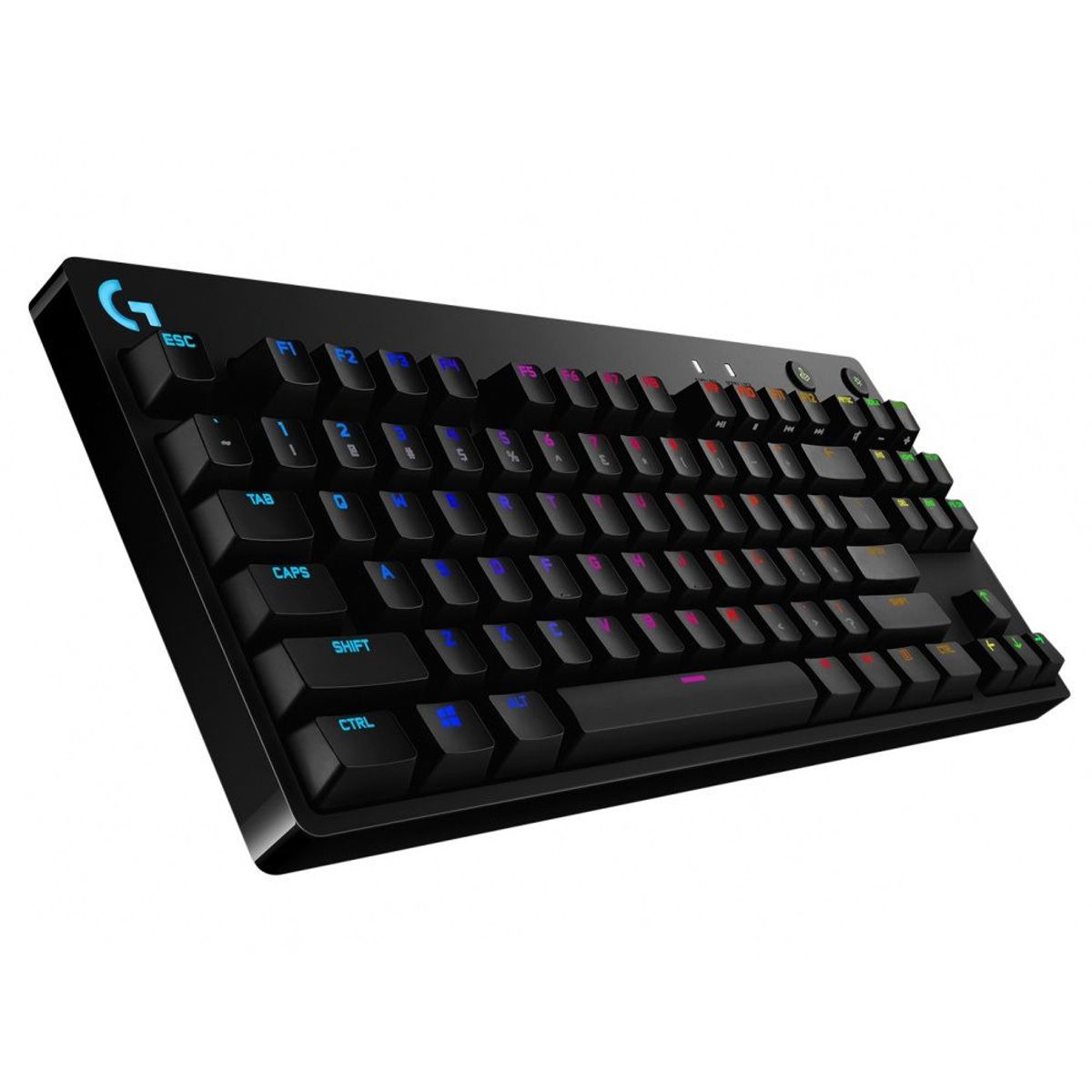 LOGITECH - Teclado Gamer Logitech GPro Mecanico RGB Negro Ingles USB 920-009388