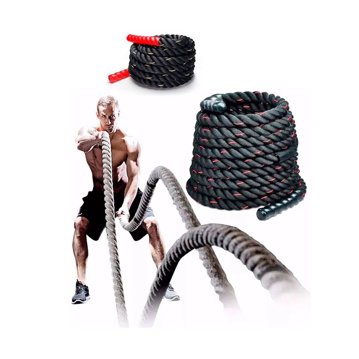 GENERICO - Cuerda de Crossfit Largo 9 Metros